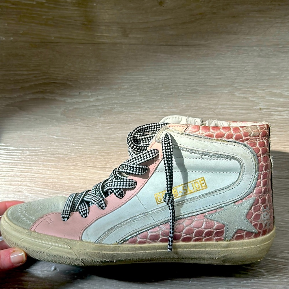 Pink and White Golden Goose